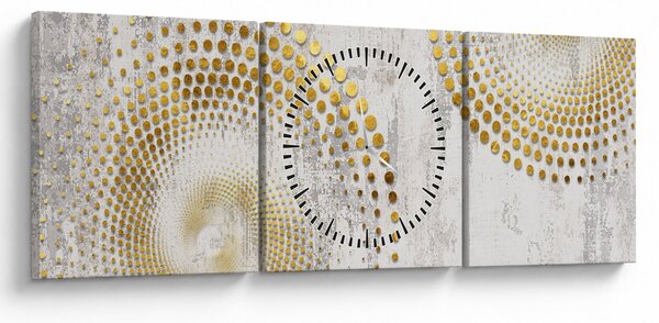 Obraz - Betónový design (s hodinami) (90x30 cm)