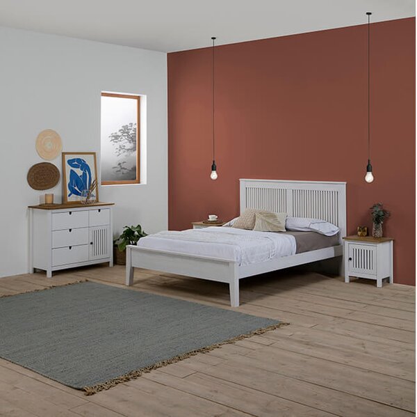 MUZZA NOČNÝ STOLÍK BRUNA 49 X 35 BIELY