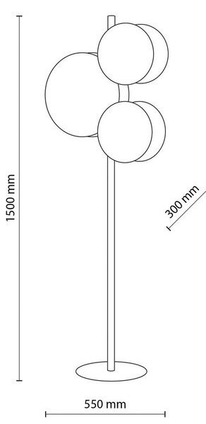 Stojacia lampa Pulse, jutové tienidlá, prírodná hnedá/biela, 3 plamene, Hnedá / hrdzavá, Obývacia izba / jedáleň, Textil / látka / hodváb, Stojaca lampa