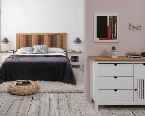 MUZZA NOČNÝ STOLÍK BRUNA 49 X 35 BIELY