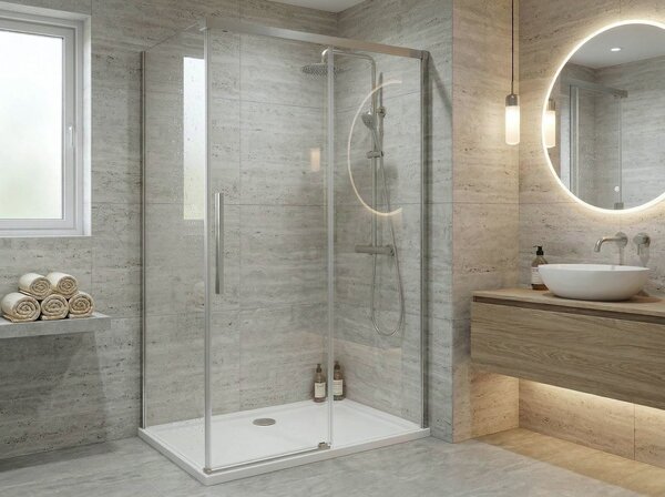 Gelco Gelco, LUXOR GOLD MATT obdĺžniková sprchová zástena 900x800mm L/P varianta, rohový vstup, GU2190GGU2180G
