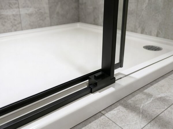 Gelco Gelco, LUXOR BLACK štvorcová sprchová zástena 1000x1000mm L/P varianta, GU1210BGU5610B