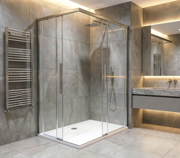 Gelco Gelco, LUXOR obdĺžniková sprchová zástena 900x800mm L/P varianta, rohový vstup, GU2190CHGU2180CH