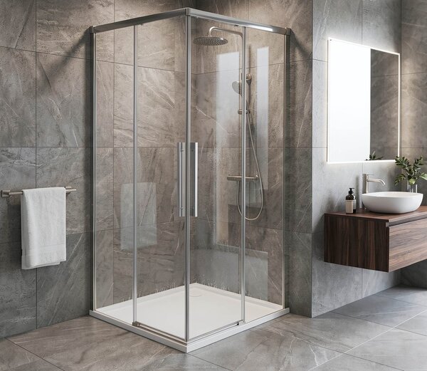 Gelco Gelco, LUXOR štvorcová sprchová zástena 800x800mm, rohový vstup, GU2280CH