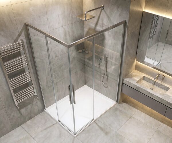 Gelco Gelco, LUXOR obdĺžniková sprchová zástena 900x800mm L/P varianta, rohový vstup, GU2190CHGU2180CH