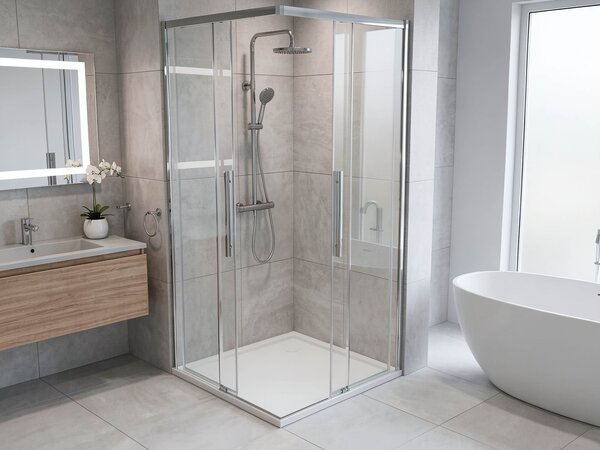 Gelco Gelco, LUXOR štvorcová sprchová zástena 800x800mm, rohový vstup, GU2280CH