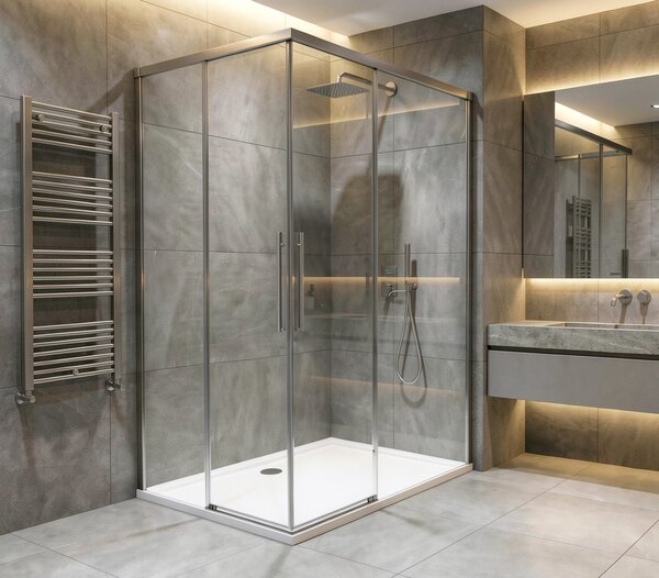 Gelco Gelco, LUXOR obdĺžniková sprchová zástena 900x800mm L/P varianta, rohový vstup, GU2190CHGU2180CH