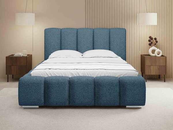 Mirjan24 Čalúnená manželská posteľ Lisko Boucle, Rozmer postele: 140x200, Farby: Abriamo 03 5903211427930