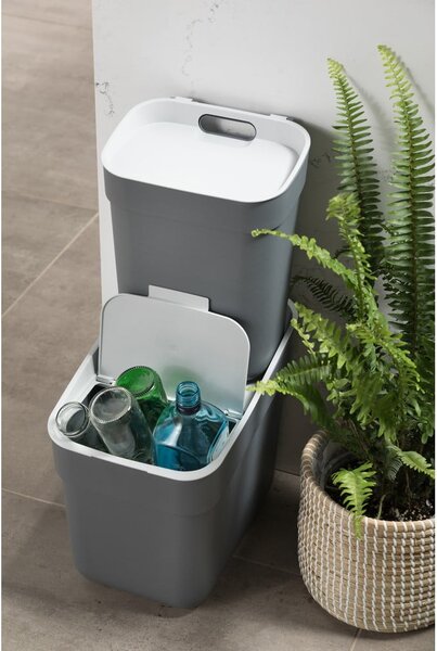 Svetlomodrý odpadkový kôš na triedený odpad z recyklovaného plastu 30 l Ready To Collect – Curver