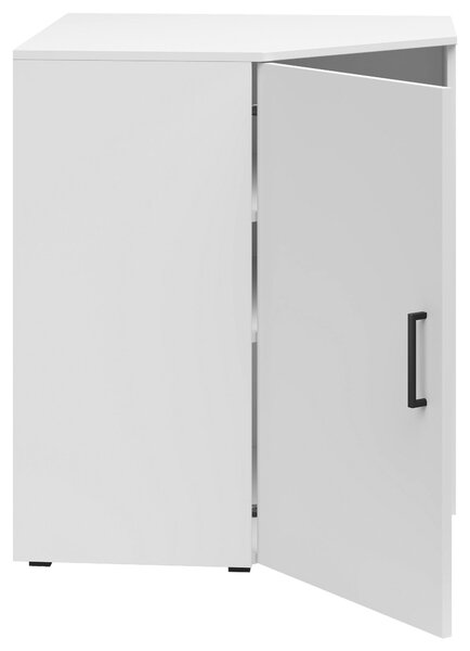 ROHOVÁ KOMODA, biela, 71,5/83/71,5 cm Carryhome - Komody