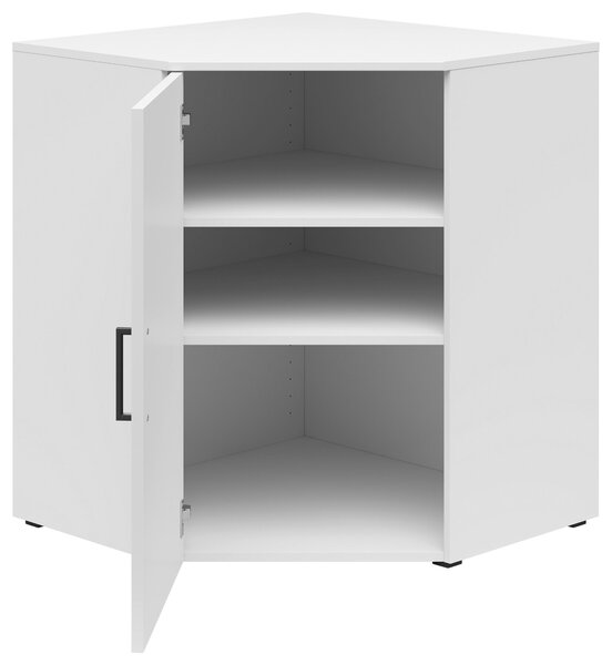 ROHOVÁ KOMODA, biela, 71,5/83/71,5 cm Carryhome - Komody
