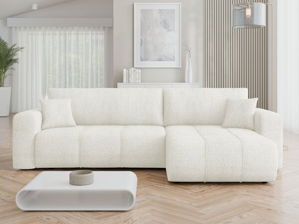 Mirjan24 Rohová rozkladacia sedačka Larow Maxi Boucle, Dostupné poťahy: Coral 80 5903211452154