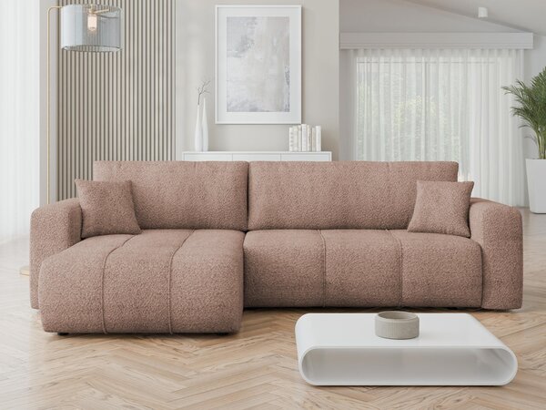 Mirjan24 Rohová rozkladacia sedačka Larow Maxi Boucle, Dostupné poťahy: Coral 80 5903211452154