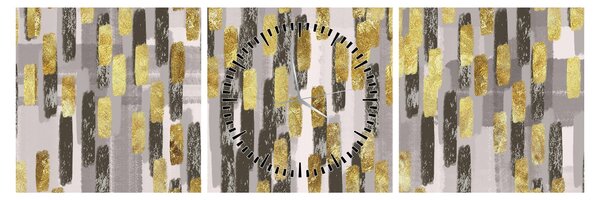 Obraz - Moderná dekorácia (s hodinami) (90x30 cm)