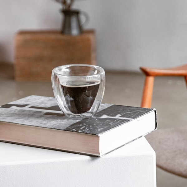 Sklenený hrnček Heart Double Glass 250 ml