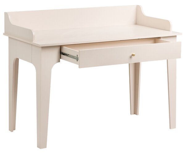 Písací stôl svetlobéžový MDF 120 x 60 cm zásuvka úložný priestor škandinávsky štýl pracovňa