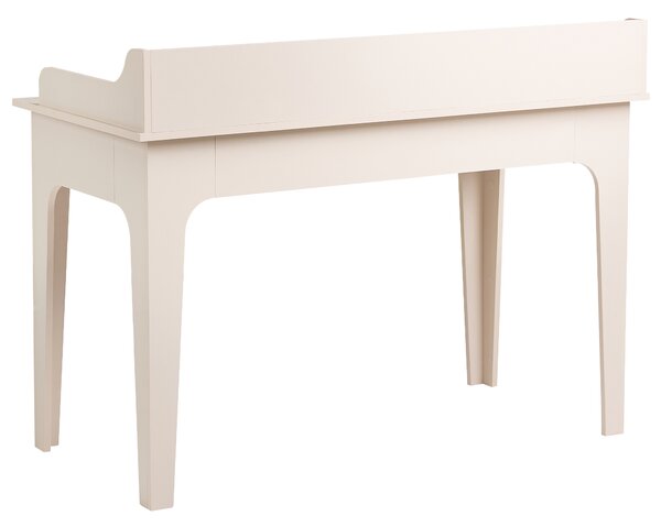 Písací stôl svetlobéžový MDF 120 x 60 cm zásuvka úložný priestor škandinávsky štýl pracovňa