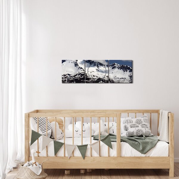Obraz - Národný park Kenai Fjords (s hodinami) (90x30 cm)