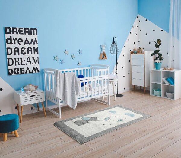 Koberec BABY1 popolový / modrý