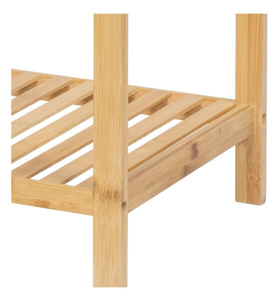 Bambusový kúpeľňový regál v prírodnej farbe 37x83 cm Skaren – Essentials