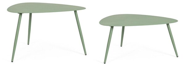 Oceľové záhradné konferenčné stolíky v súprave 2 ks 73,5x77,5 cm Yvonne – Bizzotto