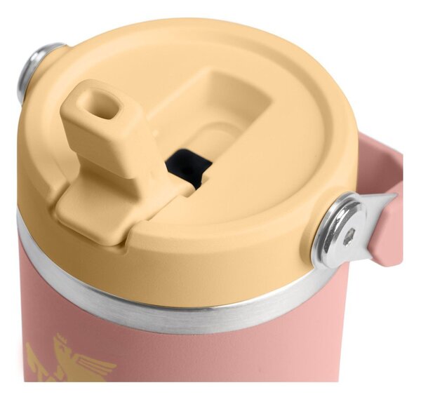 Broskyňová termoska z nehrdzavejúcej ocele 410 ml IceFlow™ Flip Straw 2.0 Tumbler Peach Rose – Stanley