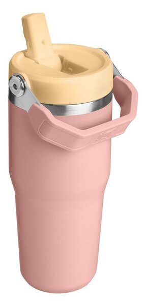 Broskyňová termoska z nehrdzavejúcej ocele 410 ml IceFlow™ Flip Straw 2.0 Tumbler Peach Rose – Stanley