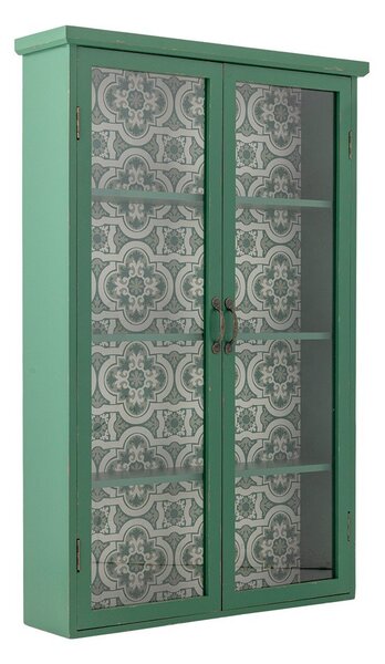 Zelená závesná vitrína z jedlového dreva 81x122x22 cm Hazem – Bloomingville
