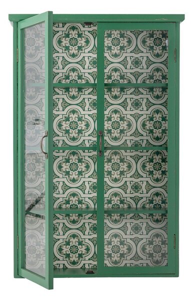 Zelená závesná vitrína z jedlového dreva 81x122x22 cm Hazem – Bloomingville