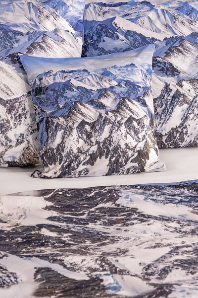 Obliečky Glacier Bavlna deluxe digitál 1x 140/200, 1x 70/90