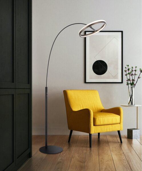 Globo 67179S - LED stmievateľná dotyková podlahová lampa DELLA 24W/230V 3000/4000/6000K
