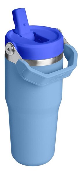 Modrá termoska z nehrdzavejúcej ocele 410 ml IceFlow™ Flip Straw 2.0 Tumbler Blue Sky – Stanley