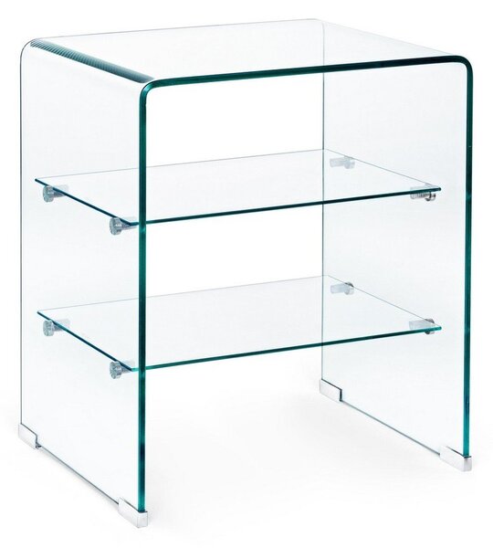 Sklenený odkladací stolík 40x50 cm Iride – Bizzotto