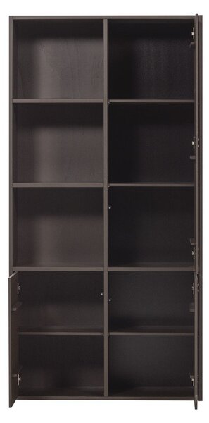 Tmavohnedá modulárna skrinka z borovicového dreva 108x215 cm Meggy – WOOOD