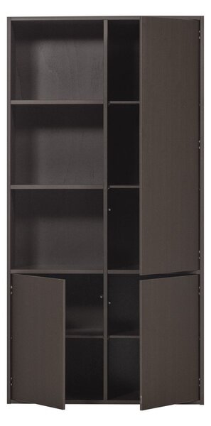 Tmavohnedá modulárna skrinka z borovicového dreva 108x215 cm Meggy – WOOOD