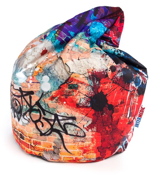 INTERMEDIC SK Sedací vak Mega Sako Modern Polyester - DG57 - Graffiti