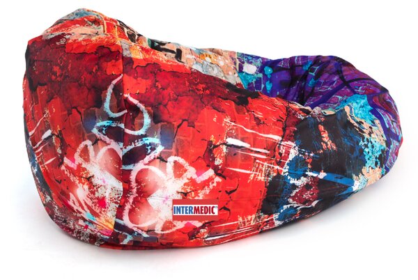 INTERMEDIC SK Sedací vak Mega Sako Modern Polyester - DG57 - Graffiti