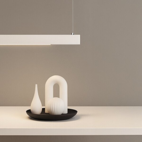 LED Luster na lanku LINEA LED/36W/230V 3000/4000/5700K CRI 90 biela