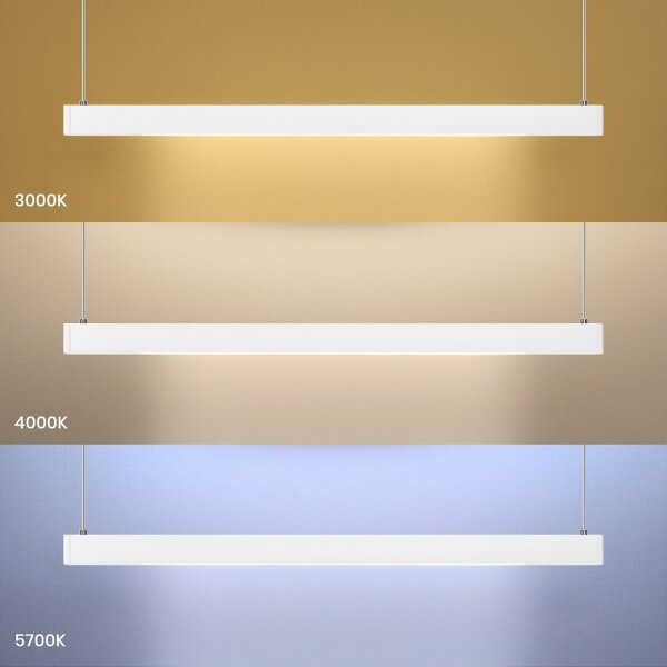 LED Luster na lanku LINEA LED/36W/230V 3000/4000/5700K CRI 90 biela