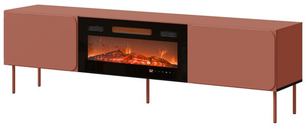 Mirjan24 TV skrinka s krbom Tuxano 200 EF, Farby: toskánska červená 5903211479175