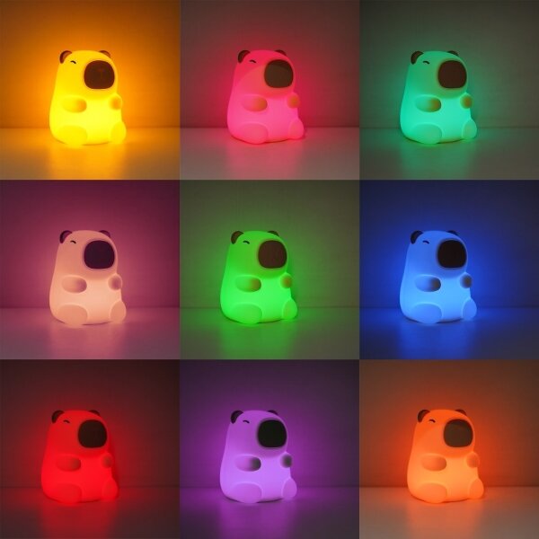 LED RGBW Stmievateľné nabíjateľné detské nočné svetlo KAPYBARA LED/0,45W/5V 800 mAh