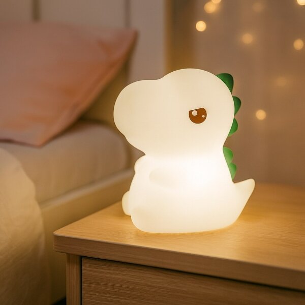 LED RGBW Stmievateľné nabíjateľné detské nočné svetlo DINO LED/1W/5V 1200 mAh