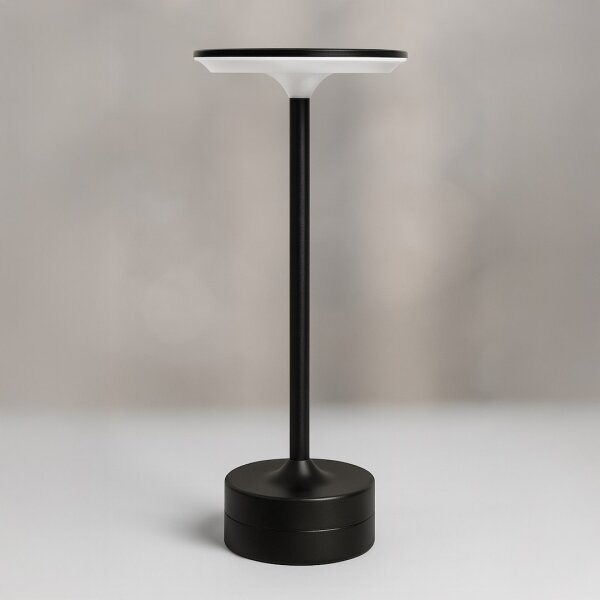 LED nabíjateľná dotyková stolná lampa TAVOLO LED/2,5W/5V 2400 mAh 3000-6000K čierna