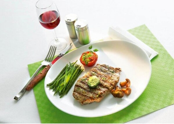 LUMINARC Plytký tanier Steak White 30 x 26 cm