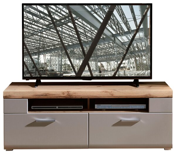 SKRINKA POD TV, sivá, farba duba, 140/51/47 cm Hom`in - TV nábytok