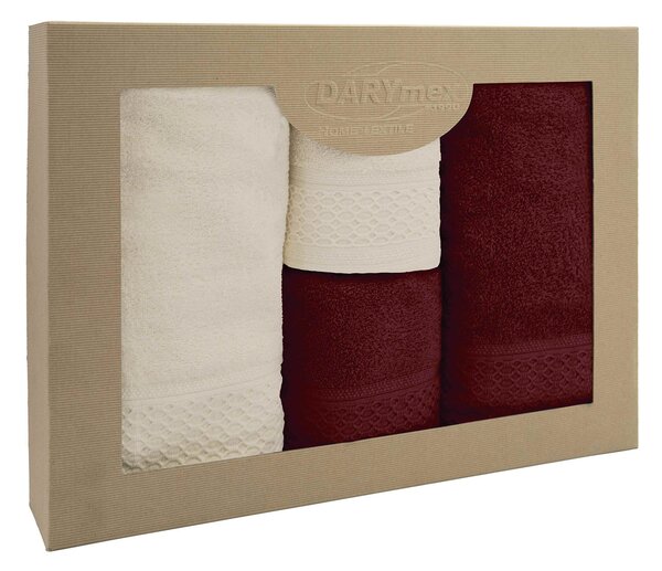 BAVLNENÉ UTERÁKY SOLANO SADA 2 KS 50X90 CM, 2 KS 70X140 CM VIACFAREBNÁ