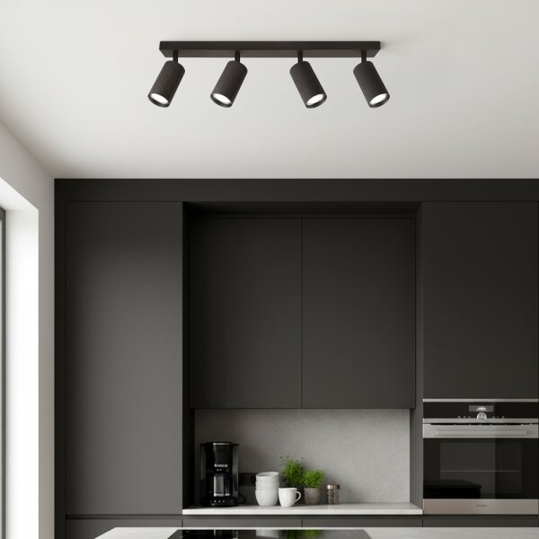 Brilagi - LED RGBW stmievateľné bodové svietidlo SELE MODERN 4xGU10/4,8W/230V čierne