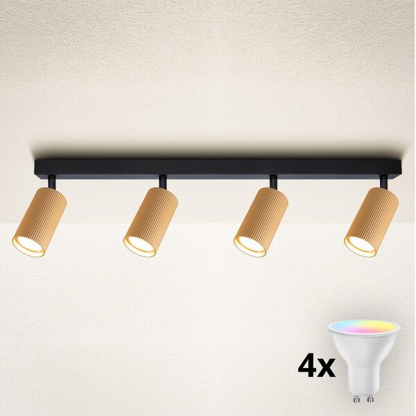 Brilagi - LED RGBW stmievateľné bodové svietidlo SELE MODERN 4xGU10/4,8W/230V zlaté
