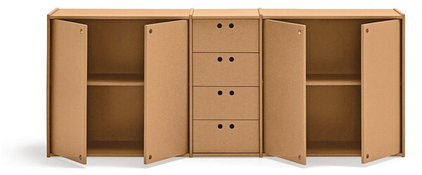 Komoda v prírodnej farbe 197x80x40 cm Wally – Teulat