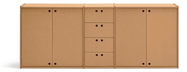 Komoda v prírodnej farbe 197x80x40 cm Wally – Teulat